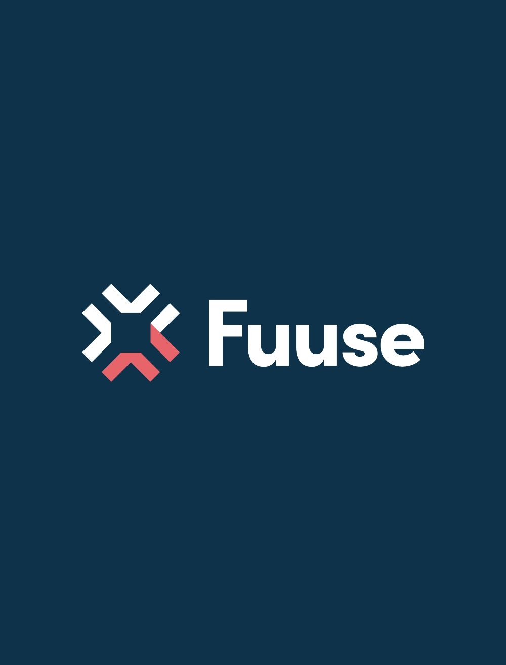 fuuse logo on blue background